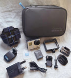 GoPro HERO3+ Black 4K 12MP Action Camera 32GB SD With Head Strap + Quick Clip
