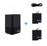 Genuine GoPro Dual Battery Charger + 2 x Battery Hero5 6 7 Black Official