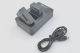 2x Genuine GoPro Hero3+/hero 3 Battery + 3-hole charger(OEM)