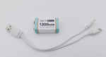 9v Lithium Rechargeable Battery 9volt Li-ion + USB charging Cable