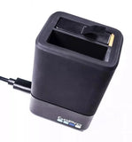 Genuine GoPro Dual Battery Charger + 2 x Battery Hero5 6 7 Black Official