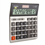 CASIO DH120 Calculator Wide 14-Digit Display Dual Power Battery Silver DH-120