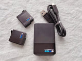 Genuine GoPro Dual Battery Charger + 2 x Battery Hero5 6 7 Black Official