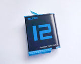 Telesin Rechargeable Battery For GoPro Hero12, Hero11,Hero10,Hero9 Camera