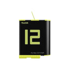Telesin Battery for GoPro Hero 9/10/11/12 Camera - 1750 mAh